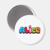 Alice Magnet (Vorderseite/Rückseite)
