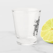 Alice-Märchenland trinken mich Schnapsglas (Links)