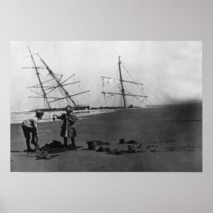 Alice McDonald Wreck Ilwaco Halbinsel Poster