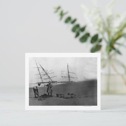 Alice McDonald Wreck Ilwaco Halbinsel Postkarte (Stehend Vorderseite)