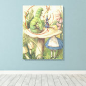 Alice Meets the Caterpillar Leinwanddruck (Insitu (Holzboden))