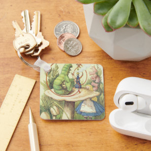 Alice Meets the Caterpillar Schlüsselanhänger