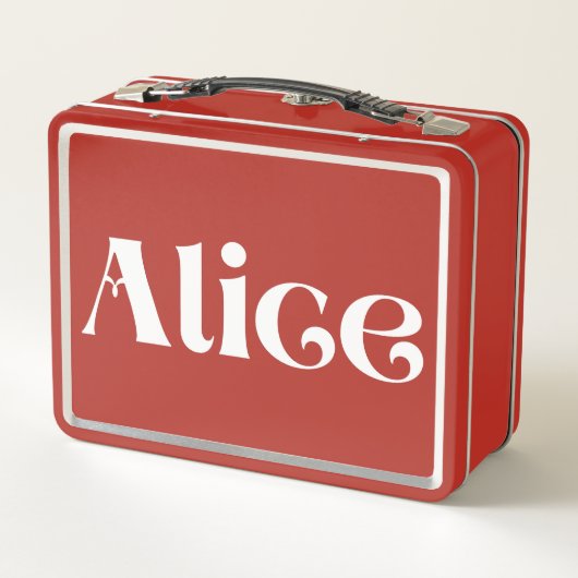 Alice Metall Brotdose (Rückseite)