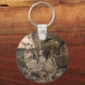 Alice mit dem Griffin und der Mock Turtle Schlüsselanhänger (Vorderseite)