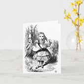 Alice mit dem Schwein Karte (Gelbe Blume)