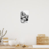 Alice mit dem Schwein Poster (Küche)