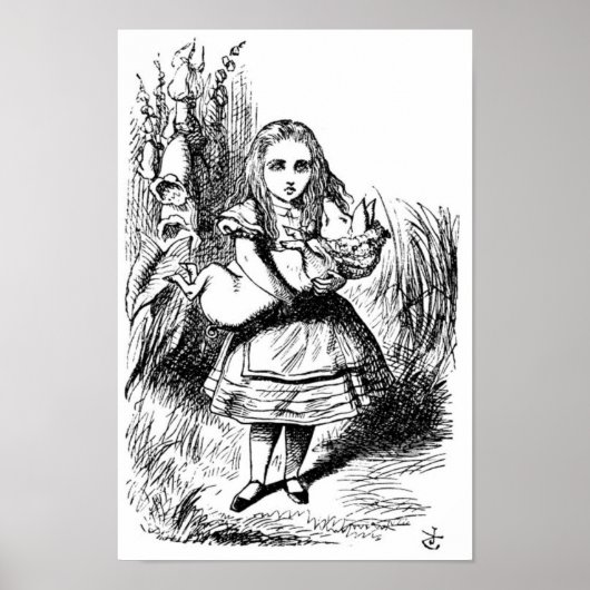 Alice mit dem Schwein Poster (Vorne)