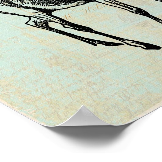 Alice mit der Alice im Wunderland Fawn Art Poster (Ecke)