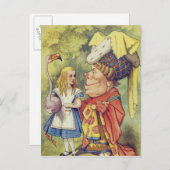Alice mit der Duchess Postkarte (Vorne/Hinten)