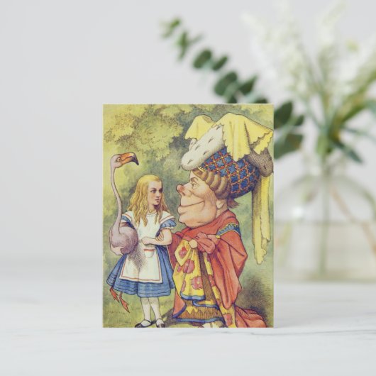 Alice mit der Duchess Postkarte (Stehend Vorderseite)