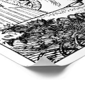 Alice mit der Roten Königin Poster (Ecke)