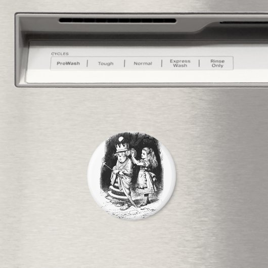 Alice mit der weißen Königin Magnet (In Situ (Geschirrspüler))