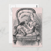 Alice mit Dinah Postcard Postkarte (Vorne/Hinten)