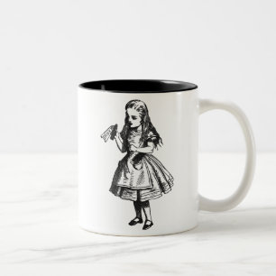 Alice mit "Getränk ich" Flasche Zweifarbige Tasse