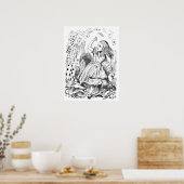 Alice mit Karten Poster (Küche)