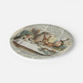 Alice-Morgen-Teezeit Pappteller (Schrägansicht)