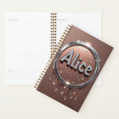 Alice Name Diamant-Logo-Abzeichen in funkelndem Sc Planer (Anzeige)