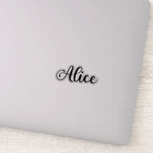 Alice Name - Handgeschriebene Kalligrafie Aufkleber