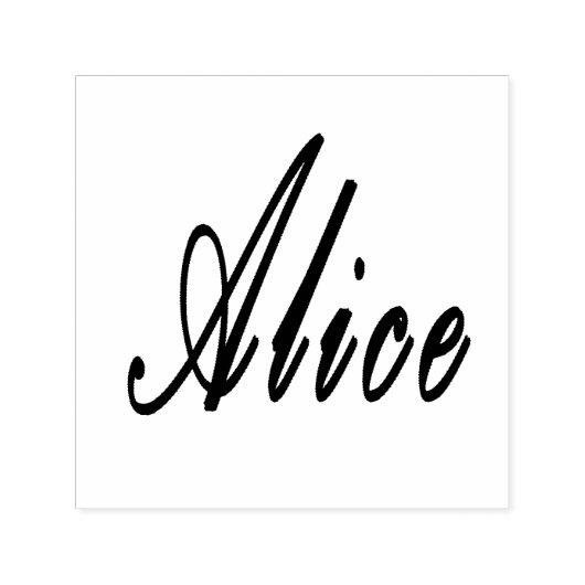 Alice Name Logo, Permastempel (Design)