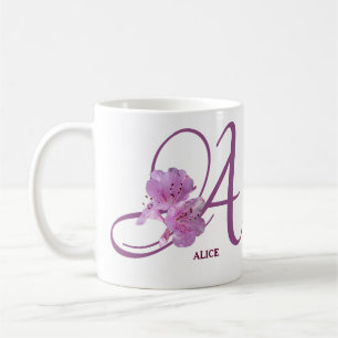 Alice-Name Rosa Rosa niedliches Mädchen Kaffeetasse