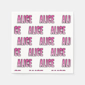 Alice Name Serviette (Vorderseite)