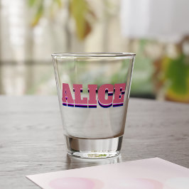 Alice Name Shot Glass Schnapsglas