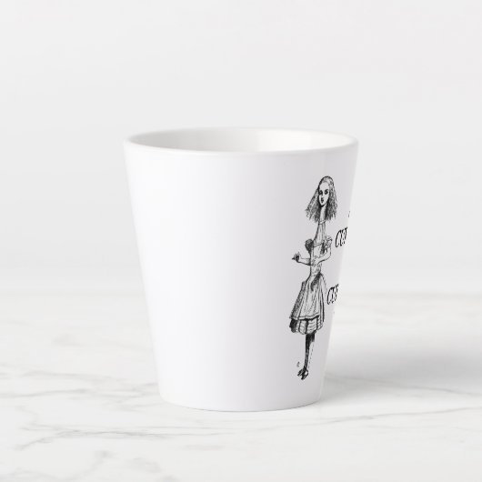 Alice - neugierig und neugierig milchtasse (Vorderseite)
