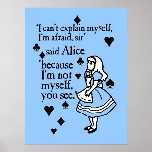 Alice nicht selbst poster (Vorne)