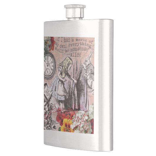 Alice-Nonsens-Vorhang Flachmann (Links)