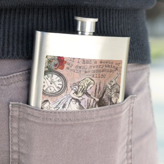 Alice-Nonsens-Vorhang Flachmann (Beispiel)