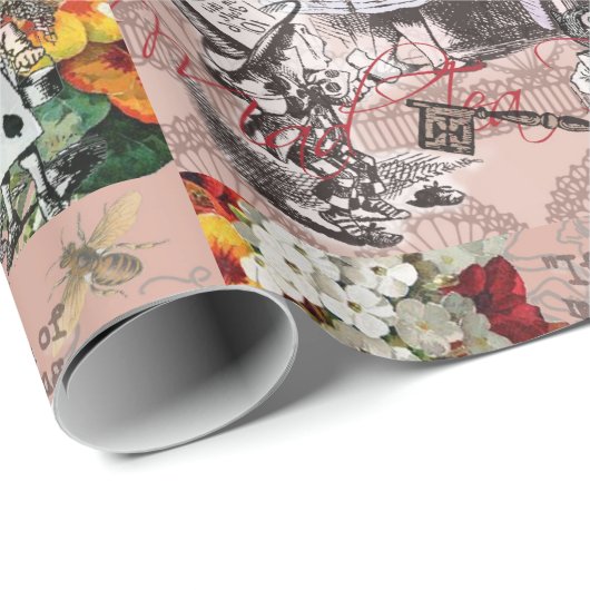 Alice-Nonsens-Vorhang Geschenkpapier (Rolleneckpunkt)