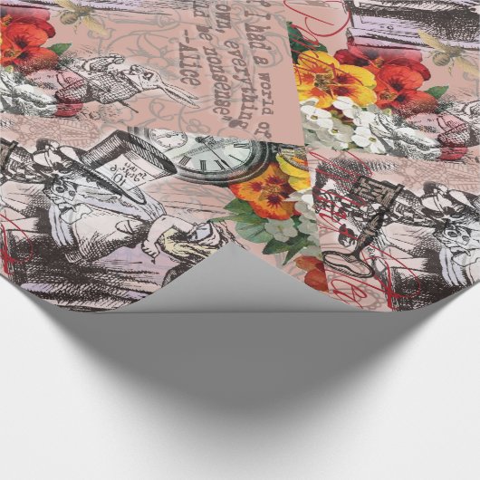 Alice-Nonsens-Vorhang Geschenkpapier (Ecke)
