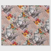 Alice-Nonsens-Vorhang Geschenkpapier (Flach)