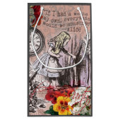 Alice-Nonsens-Vorhang Kleine Geschenktüte (Rückseite)