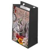Alice-Nonsens-Vorhang Kleine Geschenktüte (Rückseite Schrägansicht)