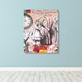 Alice-Nonsens-Vorhang Leinwanddruck (Insitu (Holzboden))