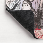 Alice-Nonsens-Vorhang Mousepad (Ecke)