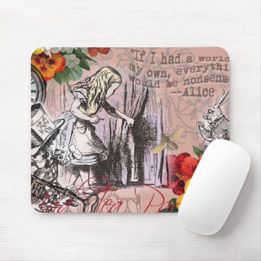 Alice-Nonsens-Vorhang Mousepad (Mit Mouse)