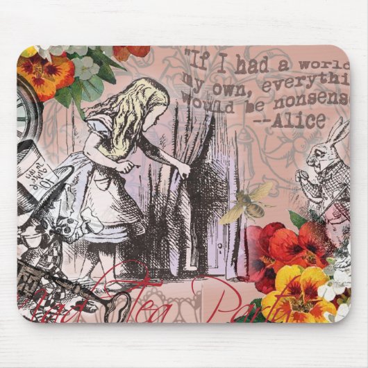 Alice-Nonsens-Vorhang Mousepad (Vorne)