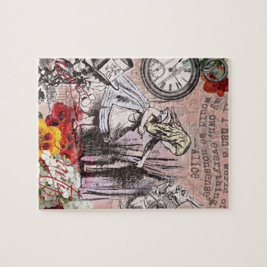 Alice-Nonsens-Vorhang Puzzle (Horizontal)