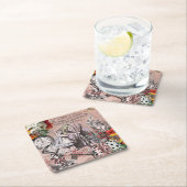 Alice-Nonsens-Vorhang Rechteckiger Pappuntersetzer (Vor Ort)