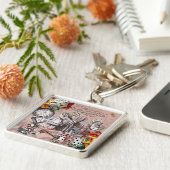 Alice-Nonsens-Vorhang Schlüsselanhänger (Seite)