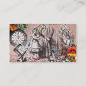 Alice-Nonsens-Vorhang Visitenkarte (Rückseite)