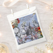 Alice Nonsense Vorhang Wunderland - Blau Geschenktütchen (Ausgeschnitten)