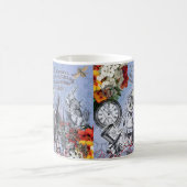 Alice Nonsense Vorhang Wunderland - Blau Kaffeetasse (Mittel)