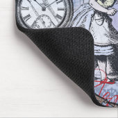 Alice Nonsense Vorhang Wunderland - Blau Mousepad (Ecke)