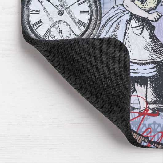 Alice Nonsense Vorhang Wunderland - Blau Mousepad (Ecke)