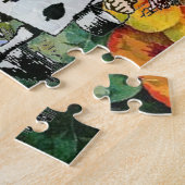 Alice Nonsense Vorhang Wunderland - Blau Puzzle (Seite)