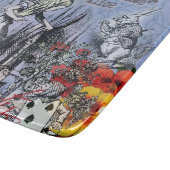 Alice Nonsense Vorhang Wunderland - Blau Schneidebrett (Ecke)