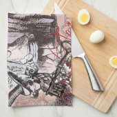 alice nonsense wonderland curtain handtuch (Viertel Falte)